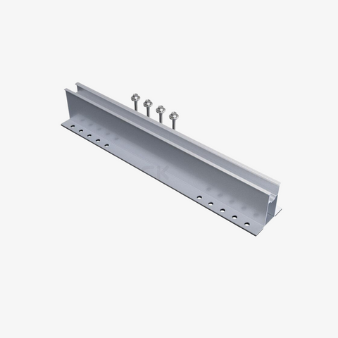 ENERACK/ POWERACK 60 mm minicarril 385 mm Soporte para placa con 4 tornillos para placa