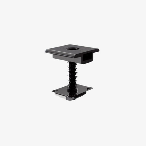 ENERACK/ POWERACK, Centre clamp 30-38mm, with spring, with ground plate, black
