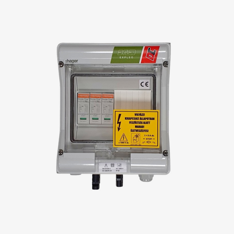 Caja preinstalada CC 1 ramal, 1 m.punto, T1+T2